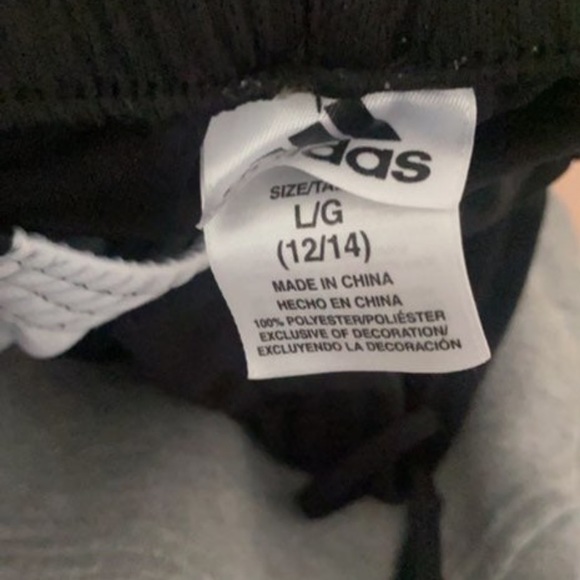 Black and Pink Children’s large adidas shorts, like new - Picture 5 of 5